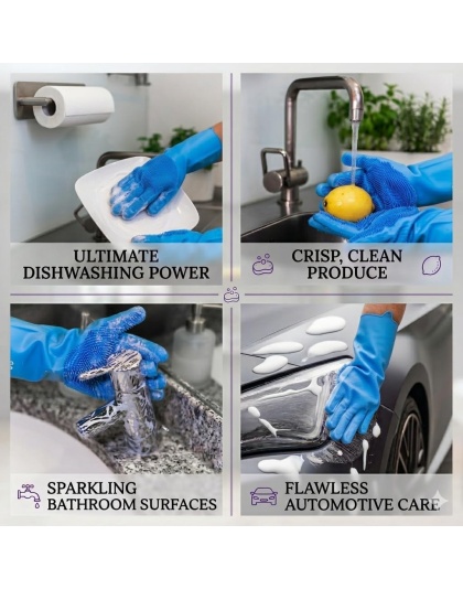 Pet Grooming Gloves for Bathing &amp; Deshedding