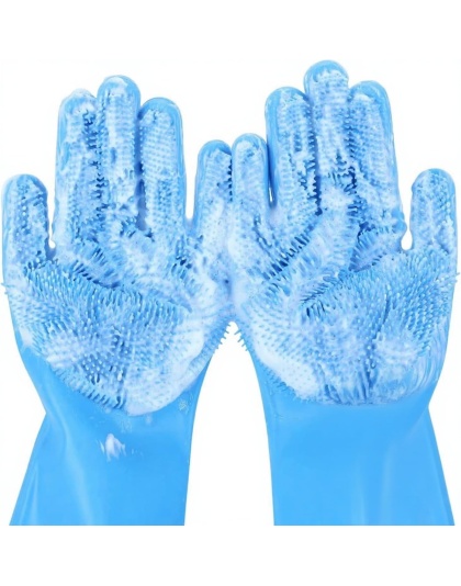 Pet Grooming Gloves for Bathing &amp; Deshedding
