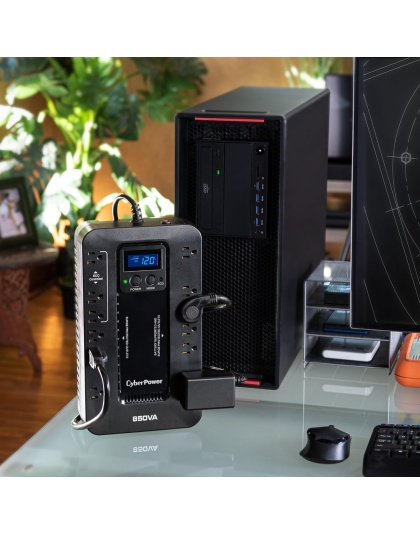 CyberPower EC850LCD Ecologic Battery Backup &amp; Surge Protector UPS System