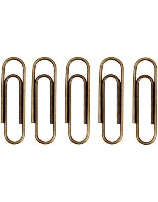 100Pcs/lot Bronze Color Paper Clips