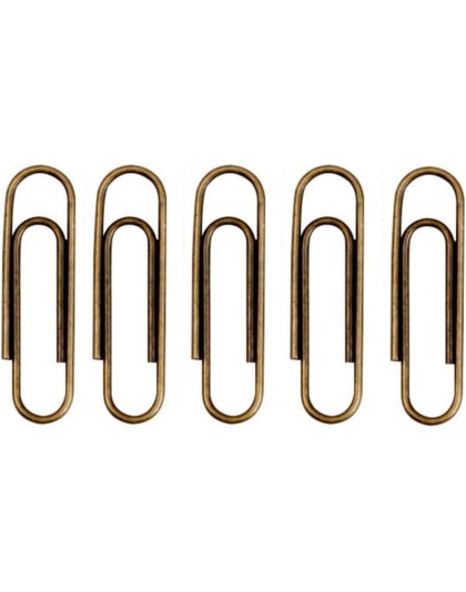 100Pcs/lot Bronze Color Paper Clips