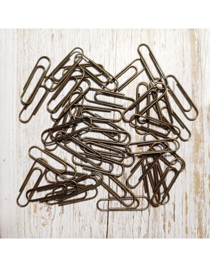 100Pcs/lot Bronze Color Paper Clips