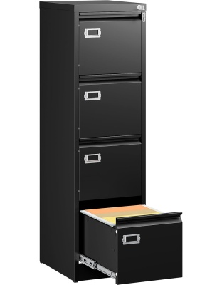 SISESOL 4 Drawer Vertical File Cabinet with Lock