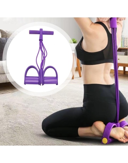 21 Fitness Resistance Bands 6-Tube Pedal Ankle Puller