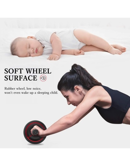 Readaeer Ab Roller Wheel with Knee Pad