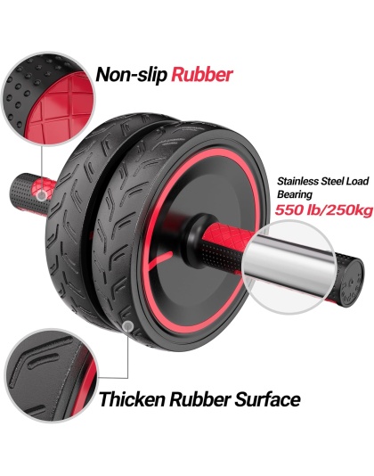 Readaeer Ab Roller Wheel with Knee Pad