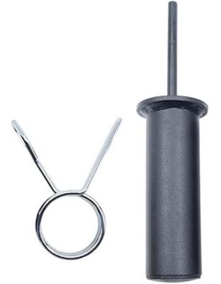 Solid Steel Weight Stack Pin with Spring Collar for Gym Cable Tower