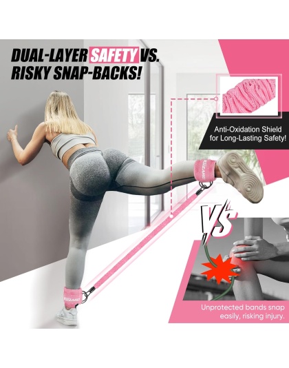 Resistance Bands with Ankle Straps